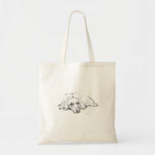 Dachshund Boodschappentas, Wiener Dog Cadeau, Wink Tote Bag