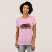Dachshund Breast Cancer Damas Shirt (Voorkant volledig)
