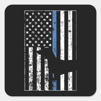 Dachshund Breed Dog America Flag Patriot Gift Vierkante Sticker