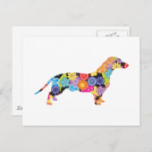 Dachshund Briefkaart (Voorkant / Achterkant)