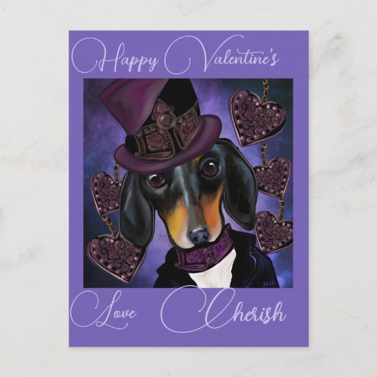 DACHSHUND BRIEFKAART (Voorkant)