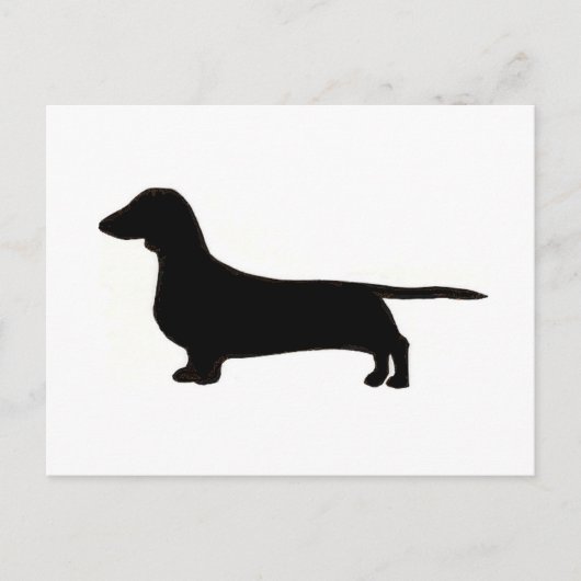 dachshund briefkaart (Voorkant)