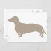 Dachshund Briefkaart (Voorkant / Achterkant)