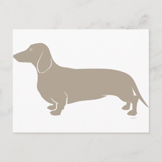 Dachshund Briefkaart (Voorkant)