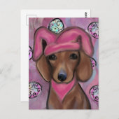 Dachshund Briefkaart (Voorkant / Achterkant)