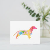 Dachshund Briefkaart (Staand voorkant)