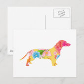 Dachshund Briefkaart (Voorkant / Achterkant)