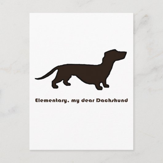 Dachshund Briefkaart (Voorkant)