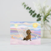 Dachshund Briefkaart (Staand voorkant)