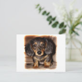 Dachshund Briefkaart (Staand voorkant)