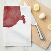 Dachshund Brown Dog Ring Tea Towel 40,6 cm x 61 Theedoek (Quarter Fold)