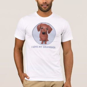 Dachshund (bruin) Granddog T-shirt