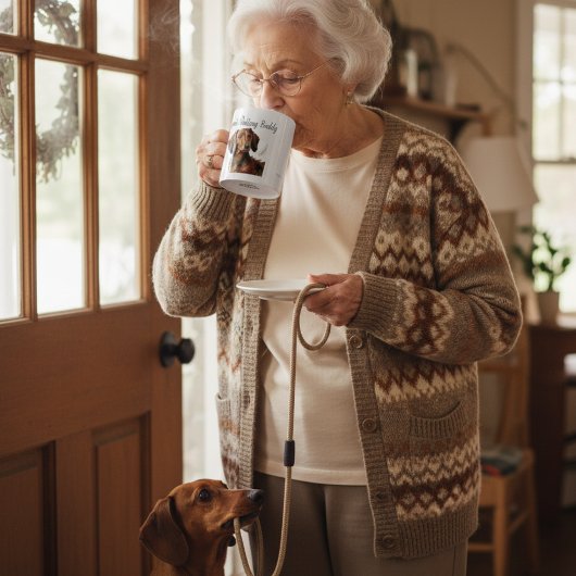 Dachshund Bruine Mok PERSONALISEERBAAR