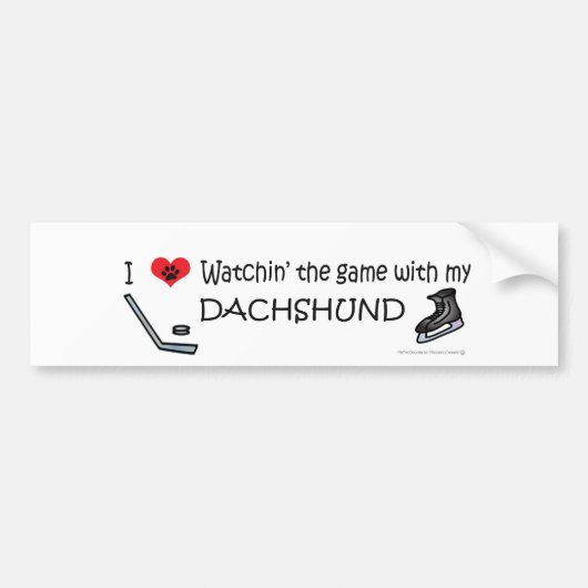 DACHSHUND BUMPERSTICKER (Voorkant)