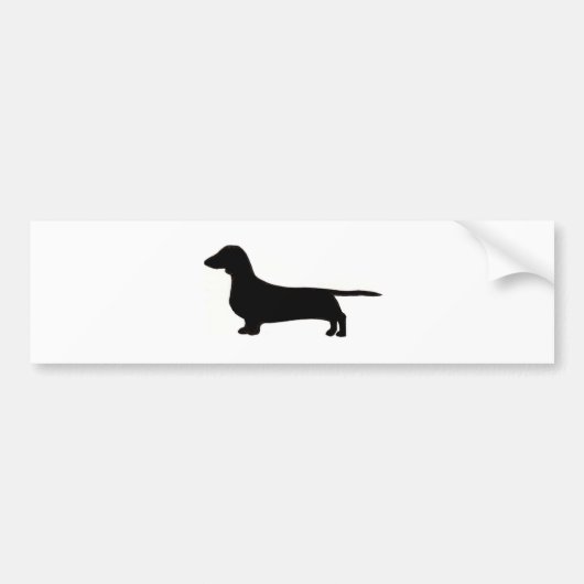 dachshund bumpersticker (Voorkant)