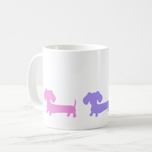 Dachshund Café Mug Wiener Chien Doxie Love (Devant gauche)