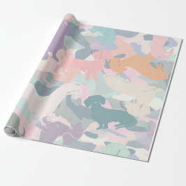 Dachshund Camo Cadeaupapier