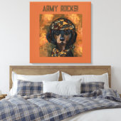 DACHSHUND CANVAS AFDRUK (Insitu (Slaapkamer))