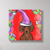 DACHSHUND CANVAS AFDRUK (Voorkant)
