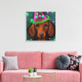 DACHSHUND CANVAS AFDRUK (Insitu (Woonkamer))