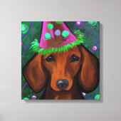 DACHSHUND CANVAS AFDRUK (Voorkant)