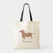 Dachshund canvas canvas tas (Voorkant)