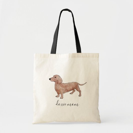 Dachshund canvas canvas tas (Voorkant)