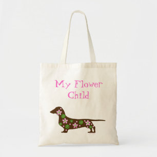 Dachshund-Canvas tas