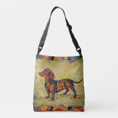Dachshund-Canvas tas (Achterkant)