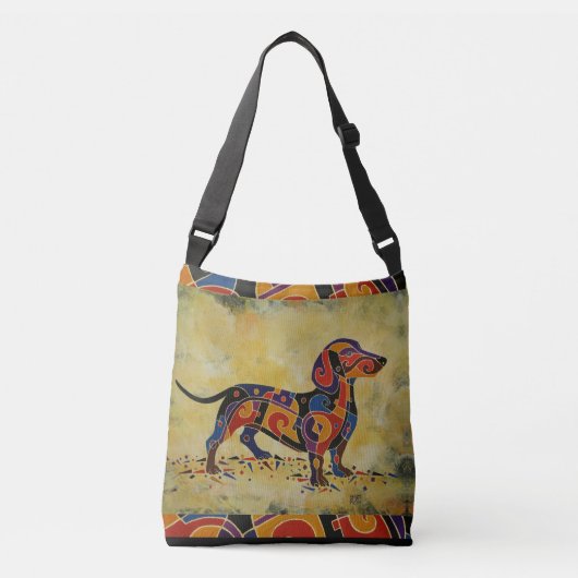 Dachshund-Canvas tas (Voorkant)