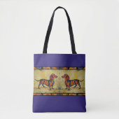 Dachshund-Canvas tas (Voorkant)