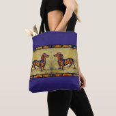 Dachshund-Canvas tas (Dichtbij)