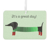 Dachshund Car  Luchtverfrisser (Achterkant)