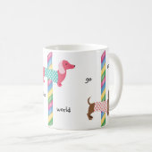 Dachshund Carrousel de chien Wiener Mug (Devant droit)