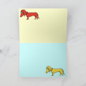 Dachshund carte d'anniversaire drôle (Intérieur)