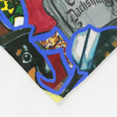 Dachshund Cartoons Fleece Deken (Hoek)