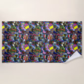 Dachshund Cartoons Strandlaken (Voorkant)