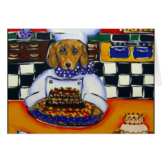 Dachshund Chef (Devant horizontal)