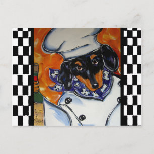 Dachshund Chefs Briefkaart