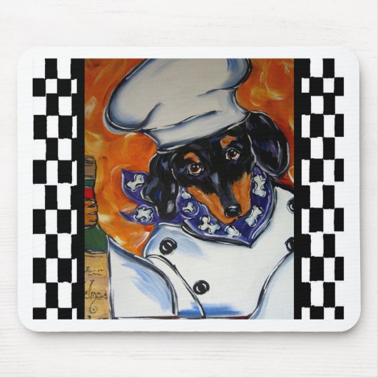 Dachshund Chefs Muismat (Voorkant)