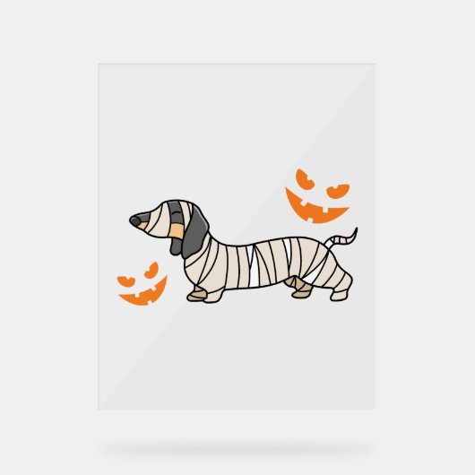 Dachshund Chien Halloween Candy Corn Pleine lune (Recto)