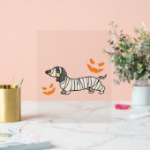 Dachshund Chien Halloween Candy Corn Pleine lune (Mariage)