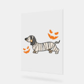Dachshund Chien Halloween Candy Corn Pleine lune (Angle)