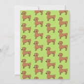 Dachshund Chien Invitation photo Anniversaire (Dos)