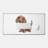 Dachshund Chien mignonne (Clavier et souris)