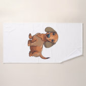 Dachshund Chien mignonne (Serviette de bain)