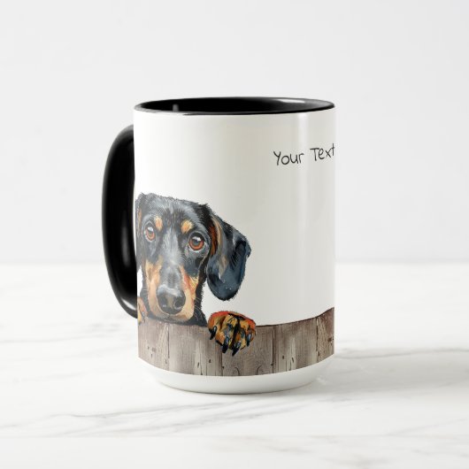 Dachshund Chien Mug (Devant gauche)