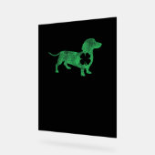 Dachshund Chien Shamrock St. Patrick's Day Saint P (Angle)
