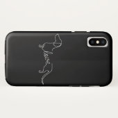 Dachshund Chiweenie Wiener Dog Love Art Sketch Case-Mate iPhone Case (Achterkant (horizontaal))