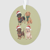 Dachshund Christmas Chien Maman Lover Noël Cadeau (devant)